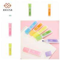 XIELISA ปากกามาร์กเกอร์ ปากกาเน้นข้อความเรืองแสง6สี 6261 พู่กันทาสี ความโปร่งใสสูง การอบแห้งอย่างรวดเร็ว เครื่องเขียนเพื่อการเรียนรู้