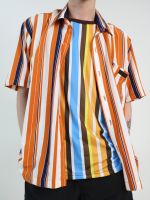 [ DIXSEPT ] Stripe Shirt - เสื้อเชิ้ตแขนสั้นลายทาง