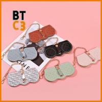 BTC3 หนังพียู กระเป๋าใส่แว่นตา ป้องกันแรงกด สะดวกสบายๆ เคสลายแว่นตา ง่ายๆ แบบพกพาได้ ถุงเก็บแว่นกันแดด สำหรับผู้หญิง