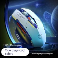 ZZOOI Inphic 2.4g Wireless Mouse For Computer Rechargeable Gamer Usb Laptop Accessories Pc Gamer Rgb Light Air Mouse Dota2 Mecha Style