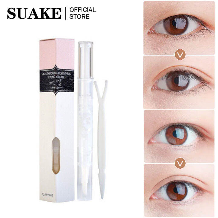 SUAKE Eyelash glue antiallergic double eye lid false eyelashes