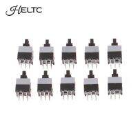 10Pcs 8.5*8.5MM No Lock Switch Square Head Double-Row 6 Feet Interlocking Console Button Switches