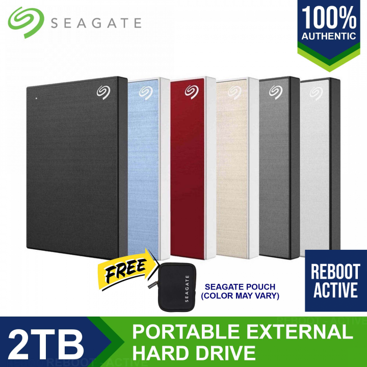Seagate 2TB Backup Plus Slim / One Touch with Password USB 3.0 Portable