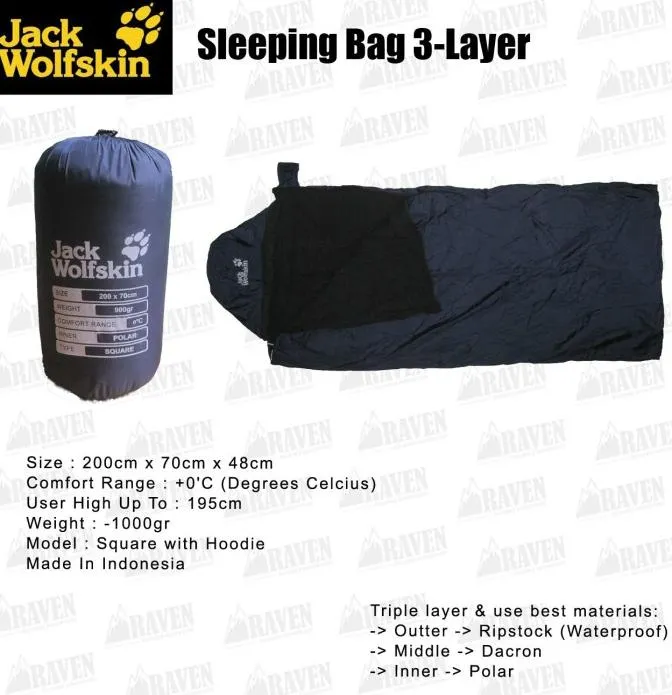 SLEEPING BAG JACK WOLFSKIN (3LAYER) Lazada Indonesia
