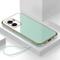 เคส OPPO A57 5G case หรูหรา 6D ชุบซิลิโคนอ่อนนุ่มกรอบสี่เหลี่ยมเงา Bling ปกหลัง