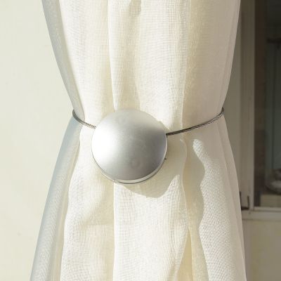 1Pc Magnetic Curtain Tie Rope Window Decoration Accessories Magnet Curtain Buckle Hanging Curtain Tieback Clips