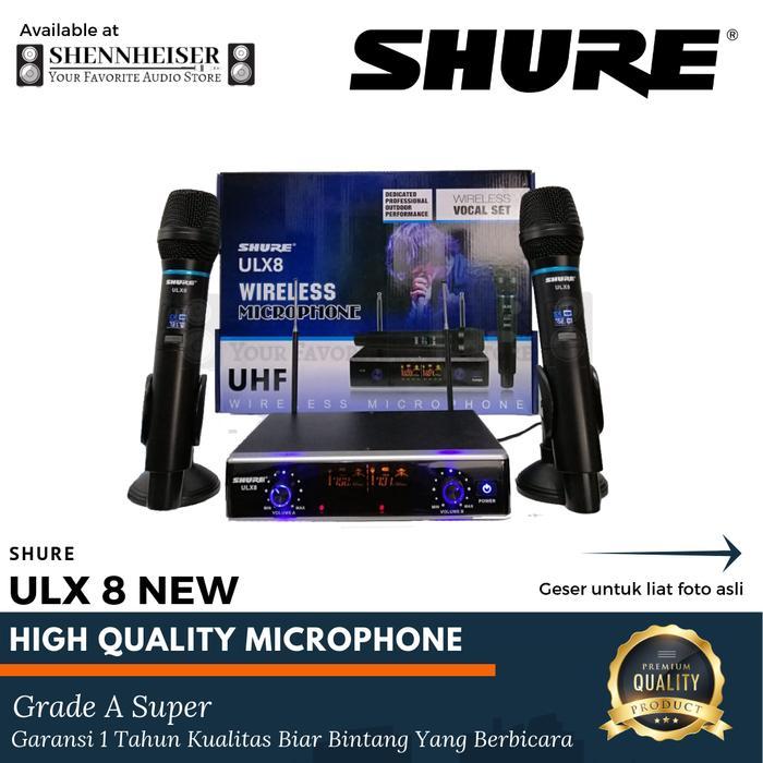 Mic SHURE ULX 8 - Sedia Mic Bluetooth Karaoke Youtuber Wireless Tanpa ...