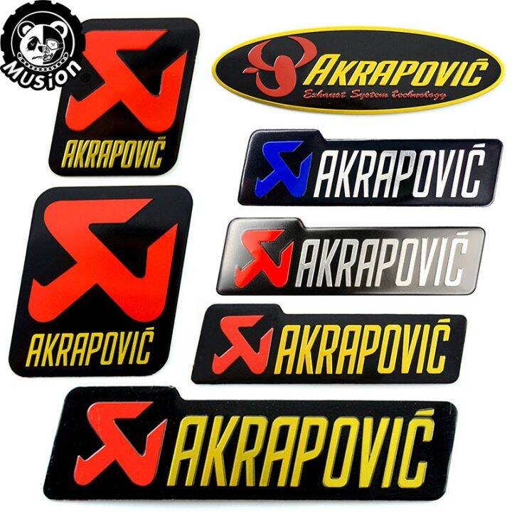 Akrapovic Sticker Decals Exhaust Pipe Sticker Heat Resistant 3D ...