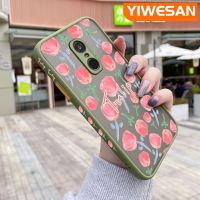 YIWESAN เคสสำหรับ Xiaomi Redmi โน๊ต4 Note 4x Note 4 Pro เคสแบบเต็มหน้าจอลายกุหลาบมีน้ำค้างแข็งโปร่งใสแข็งขอบสี่เหลี่ยมด้านข้างปลอกซิลิโคนกล้องกันกระแทกเคสนิ่ม