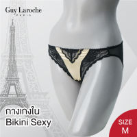 **โปร 3 ตัว 270.- เลือกแบบได้** กางเกงใน แบรนด์ GUY LAROCHE  GV0100U GU2M70 Sexy  BIKINI บิกินนี่ ผ้า Silk  Satin แต่งลูกไม้ เนื้อนุ่ม **size M **