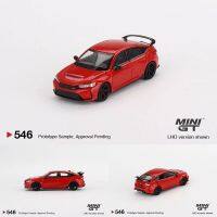 MINIGT 1:64 FL5 Rallye สีแดง2023 W/ Advan GT Wheel Allama โลหะผสม Diorama โมเดลรถยนต์ Carro ขนาดเล็ก546มีในสต็อก