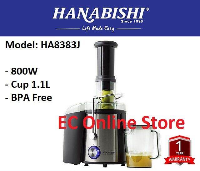 Hanabishi Juice Extractor HA8383J (800 W) Lazada