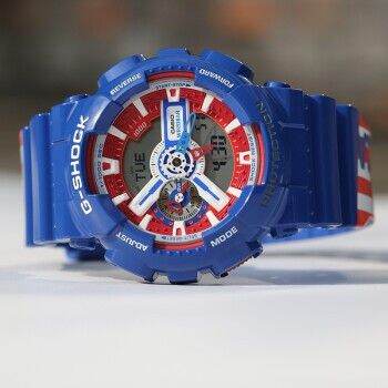 casio-gshock-นาฬิกาข้อมือผู้ชาย-สายเรซิน-รุ่น-ga-110captain-2pr-x-captain-america-limited-edition-สีน้ำเงิน-สินค้าประกัน1ปี-สินค้าพร้อมกล่องแบรนด์