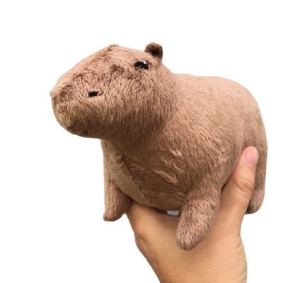 hot【DT】☽  Capybara Stuffed Animals Soft Dolls Real Kids Peluche 18cm