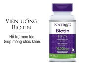 Viên Uống Mọc Tóc Natrol Biotin Beauty 10000mcg
