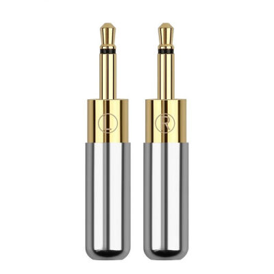 6Pair 2.5mm Audio Jack Mini Earphone Plug Mono Headset Adapter For HD700 HE400i HE1000 Gold Plated Copper Solder Wire Connector