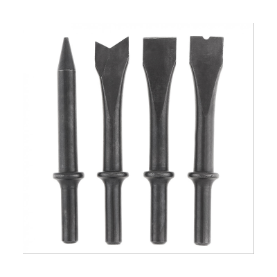 4Pcs/Lot Accessories Hard Steel Solid Air Chisel Impact Head Support Pneumatic Tool for Cutting / Rusting Removal