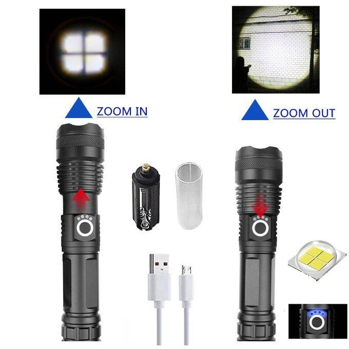 Flashlights military Flashlight with taser gun Flashlight led