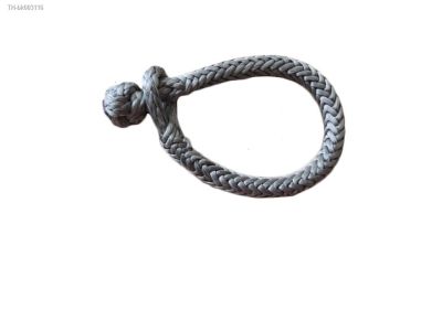 ❖☎ Grey 6mmx80mm 11000lbs Breaking Strength Synthetic Soft Shackle RopeUHMWPE Synthetic ShacklesRecovery Rope Shackle