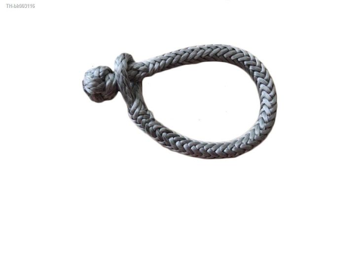 grey-6mmx80mm-11000lbs-breaking-strength-synthetic-soft-shackle-ropeuhmwpe-synthetic-shacklesrecovery-rope-shackle
