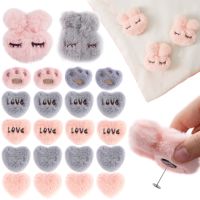 4/8pcs Quilt Cover Pins Rabbit Heart Claws Shape Non slip Comforters Quilt Fixer Duvet Fastener Grippers Plush Bed Sheet Holder