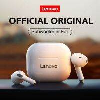 （Orange home earphone cover）Lenovo ชุดหูฟัง5.0บลูทูธ TWS ขนาดเล็ก LP40,ชุดหูฟัง IPX4กันน้ำหูฟังไร้สายระบบควบคุมแบบสัมผัสหูฟังพร้อมไมโครโฟน