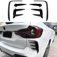 Rear Bumper Fangs Rear Wind Blade Spoiler Sticker For BMW X3 G01 LCI M-Sport 2022+ Exterior Modification Car Stickers