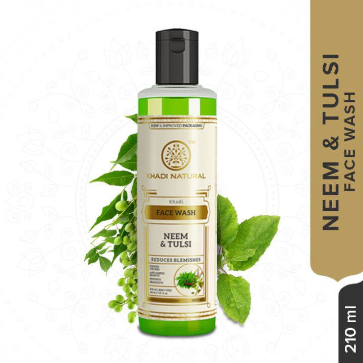 Khadi Natural Neem & Tulsi Face Wash - 210ml | Lazada