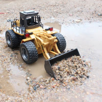 Rc รถของเล่นรถบรรทุก1:14ล้อพลั่ว Loader 6CH 4WD โลหะรีโมทคอนล Bulldozer รถก่อสร้างสำหรับชายงานอดิเรกของเล่นของขวัญ