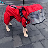 Hoody Waterproof Jackets Dog Raincoat Cats Apparel Clothes Soft Breathable Mesh Dog Clothes Reflective Large Dogs Rain Coats