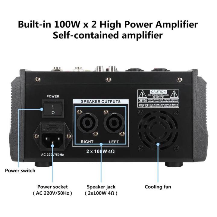 power-mixer-มิกเซอร์-mini-4ch-ขยายเสียง200วัตต์-bluetooth-usbขายบ้า-4-channel-pa4-mixer-เครื่องขยายเสียงสำหรับงานแต่งงานเวทีแสด-รุ่น-pa-4