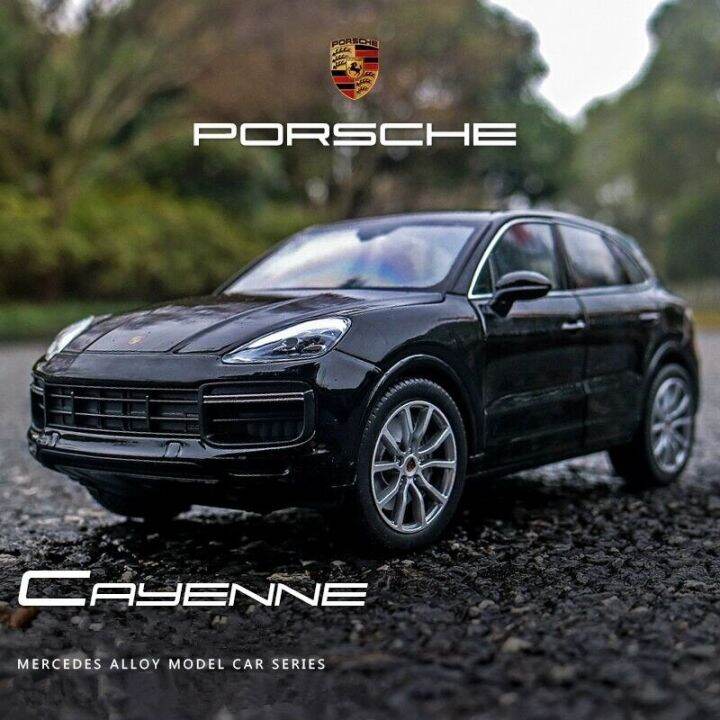 2021ใหม่1-32-porsches-cayenne-โมเดลรถอัลลอยด์-โมเดลรถและของเล่นยานพาหนะรถโลหะคอลเลกชันโมเดลรถยนต์จำลองของเล่นเด็กของขวัญ