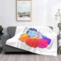 Sleepy Mang Top Quality Comfortable Bed Sofa Soft Blanket Mang Flower Rainbow Hope World