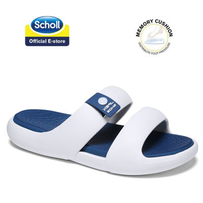 Scholl รองเท้าแตะเพื่อสุขภาพนุ่มสำหรับผู้ชาย Globe5 รองเท้าแตะเอกลักษณ์พิเศษ ของสกอลล์ ที่มีคุณสมบัติ JFEN ทำให้ใส่สบาย น้ำหนักเบา และ ใช้ได้นาน