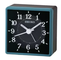 นาฬิกาปลุก SEIKO เดินเรียบ Quiet Sweep (Snooze) มีพรายน้ำ รุ่น QHE175E