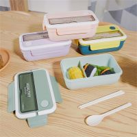 ♀♧❖ Japanese lunch box children bento box microwaveable heating student lunch box plastic lunch box set tableware Kitchen Accessorie