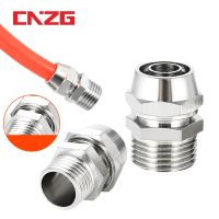 Pneumatic Fittings Air Fitting pc 4-M5 4 6 8 10 12 14 16mm Thread 1/8  3/8 1/2" 1/4"BSP Quick Connector For hose Tube Connectors Hand Tool Parts Acces