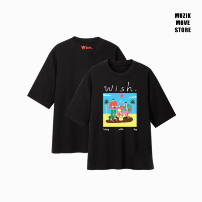 T-Shirt Happy Wish - Black