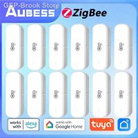 ♝♨Aubess ZigBee Sensor De Umidade Temperatura Metro ระบบแจ้งเตือนในบ้าน Tigrômetro Para Tuya Alexa