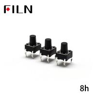 FL7-010-6*6T-H8 50PCS/LOT 6X6X8MM Tactile Tact Push Button Micro Switch Momentary Push Button