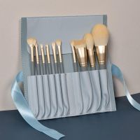 10Portable Soft-Bristled Makeup Brushes Morandi Color Makeup Brush Set Novice Beginners Advanced Full Set of Makeup Tools