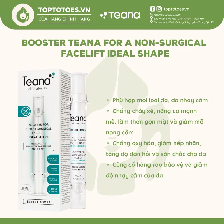 Tinh chất tăng cường Teana Booster For A Non-Surgical Facelift Ideal ...