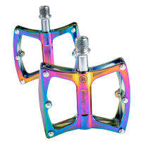 Rainbow MTB Bike Pedal Ultralight Aluminum Alloy Anti-Slip Platform Bearing Colorful Pedals for BMX Mountain Bike Accessories