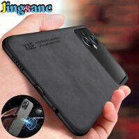 Jingsanc สำหรับ Xiaomi POCO M5เคสโทรศัพท์หนังแกะหรูหราพร้อมแรงดึงดูดแม่เหล็กภายในเบาและปลอกบางเลนส์รวมทุกอย่างกันกระแทกฝาหลัง