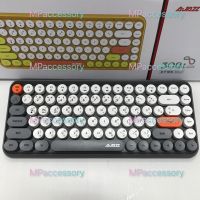 Ajazz คีย์บอร์ดบลูทูธ 308i Bluetooth Office PC/Tablet Keyboard American Broadcom 3.0 Bluetooth EN/TH