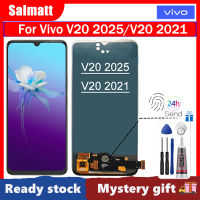 จอ OLED Salmatt สำหรับ VIVO V20/V20 Se จอแสดงผล LCD แบบสัมผัสหน้าจอดิจิตอลประกอบสำหรับ VIVO V20 V2025 V2024 V20 Se V2022 V2023หน้าจอแสดงผล LCD สำหรับ VIVO V20/V20 Se