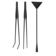 KUANGQIAN Dụng Cụ Cho Ăn Acrylic Bằng Thép Không Gỉ Thẳng Và Cong Cây Thủy