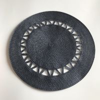 1pc Table Round Placemat Weave PP Mats Bowl Pad Hotel Cutlery Table Decoration Tray Mat Braided Style Placemat