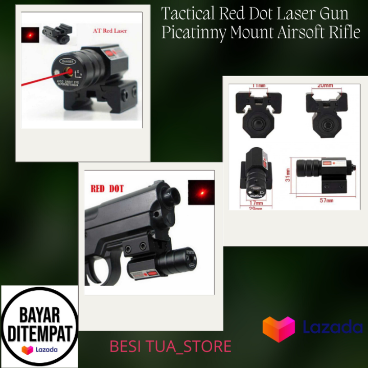 BAYAR DI TEMPAT Laser Merah / Red Dot Tactical Murah / Tactical Red Dot