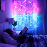 Rainbow LED Curtains String Lights USB Powered Garland Ogrodowa Fairy Lights For Decoration Bedroom For Living Room